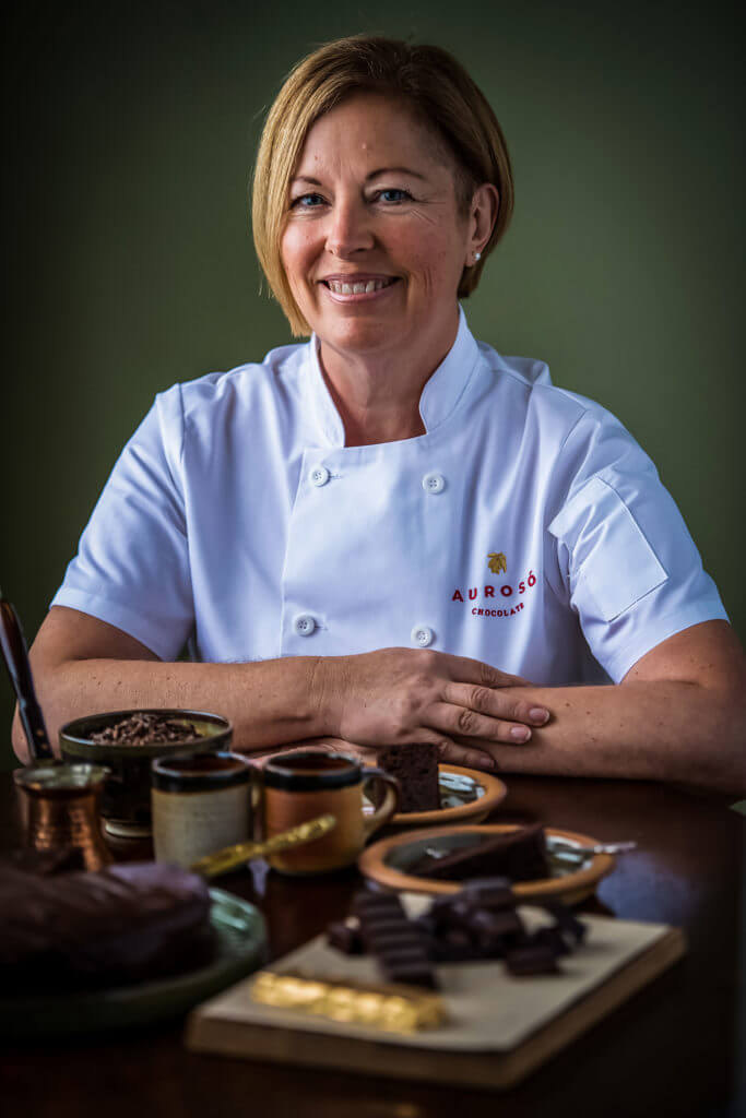 Catrin, Aurosó Chocolate's founder and luxury chocolatier