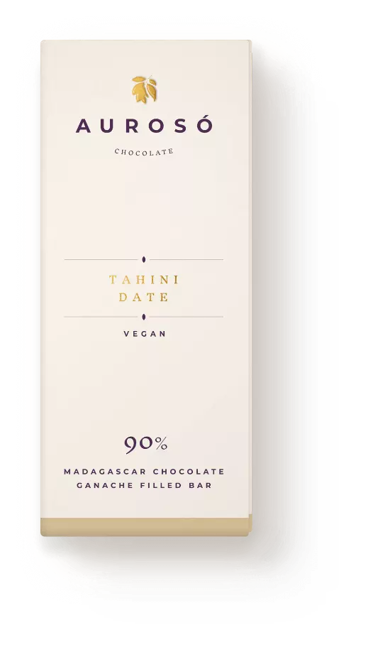 Handmade Tahini Date Madagascan Chocolate Ganache Bar